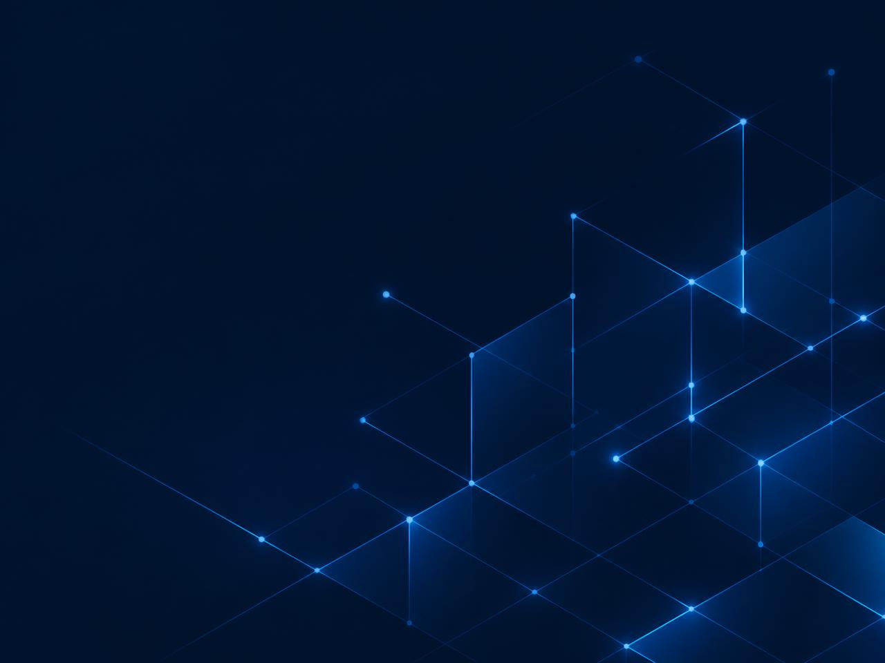 Isometric visualisation of a connected enterprise network